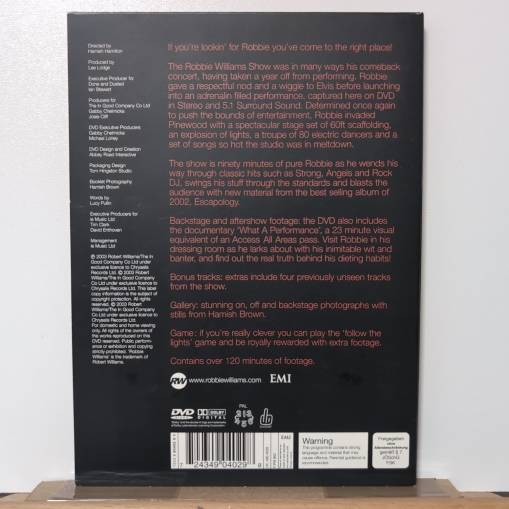 The Robbie Williams Show (PAL)[DVD] [NM]