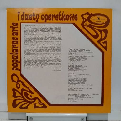 Popularne Arie I Duety Operetkowe (LP) [VG]