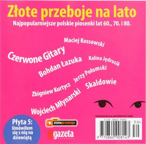 Okładka Various - Złote Przeboje Na Lato (Płyta 5: Umówiłem Się Z Nią Na Dziewiątą) [NM]