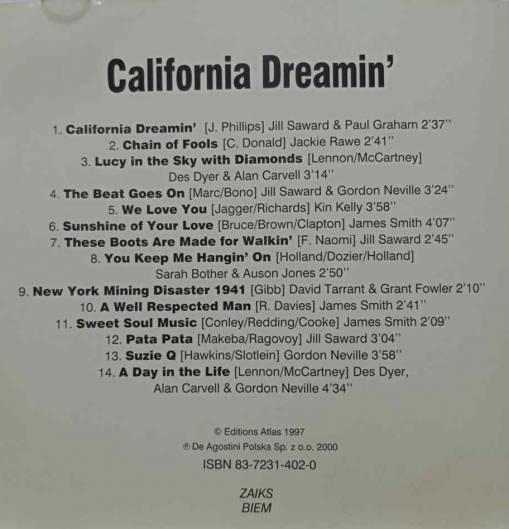 Świat Muzyki Hity Szalonych Lat 60 i 70 - California Dreamin' [NM]