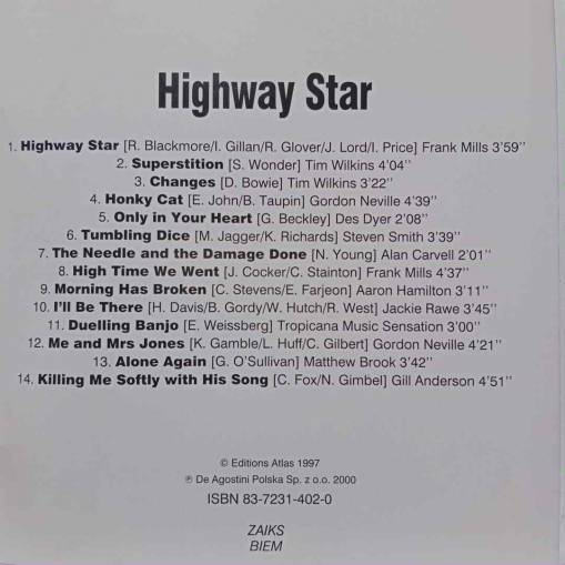 Świat Muzyki Hity Szalonych Lat 60 i 70 - Highway Star [NM]