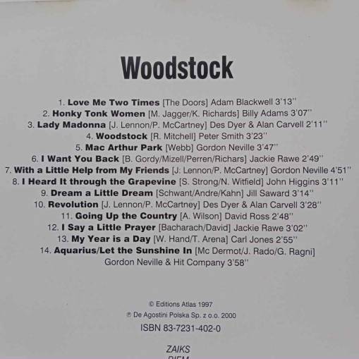 Świat Muzyki Hity Szalonych Lat 60 i 70 - Woodstock [NM]