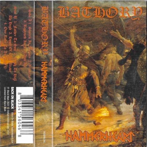 Okładka Bathory - Hammerheart CASSETTE