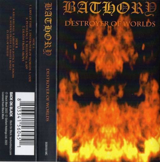 Okładka Bathory - Destroyer Of Worlds CASSETTE