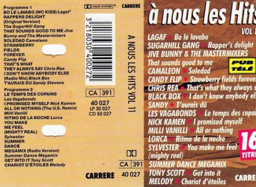 Okładka Various - A Nous Les Hits Volume 11 (MC) [NM]