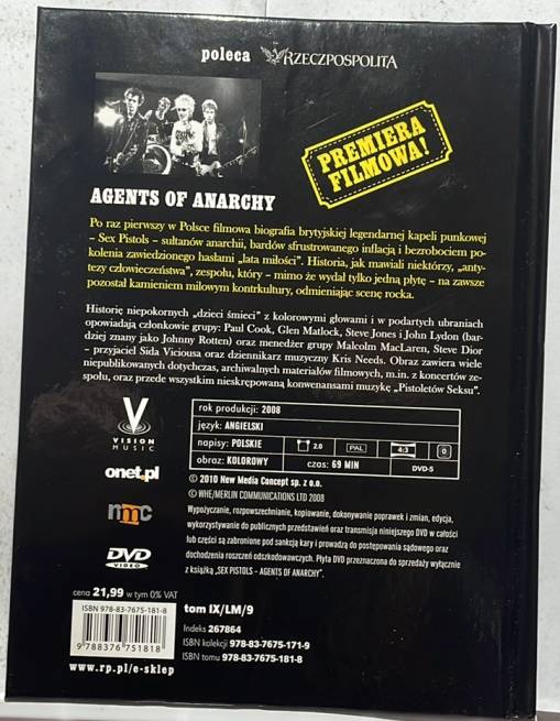 Agents of anarchy sex pistols [NM]