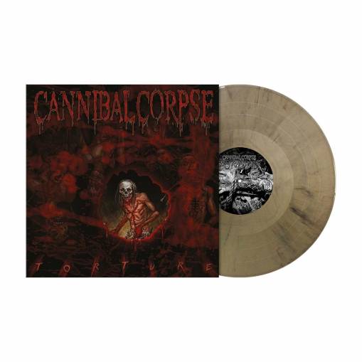 Okładka Cannibal Corpse - Torture LP GOLD BLACK MARBLED