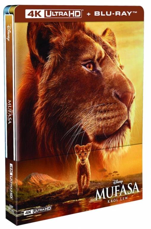 Okładka Barry Jenkins - MUFASA: KRÓL LEW (LA) (2BD 4K) STEELBOOK