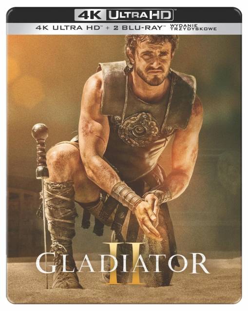 Okładka Ridley Scott - GLADIATOR II (3BD 4K) STEELBOOK DELUXE