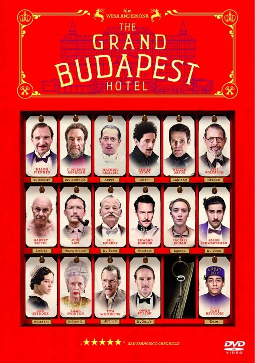 Okładka Wes Anderson - GRAND BUDAPEST HOTEL (DVD)