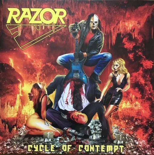 Okładka Razor - Cycle Of Contempt LP YELLOW