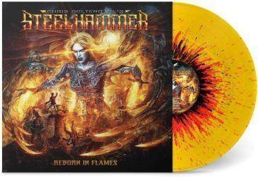 Okładka Chris Bohltendahl's Steelhammer - Reborn In Flames LP SPLATTER