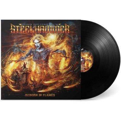 Okładka Chris Bohltendahl's Steelhammer - Reborn In Flames LP BLACK