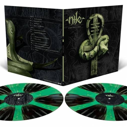 Okładka Nile - In Their Darkened Shrines LP BLACK GREEN