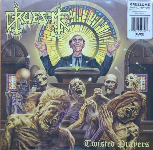 Okładka Gruesome - Twisted Prayers LP BLUE