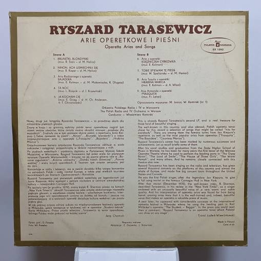 Tobie Śpiewam Tę Pieśń (Arie Operetkowe I Pieśni = Operetta Arias And Songs) (LP) [VG]