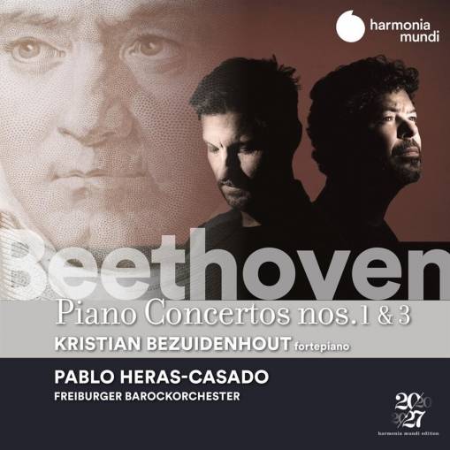 Okładka Beethoven - Piano Concertos Nos 1 & 3 Freiburger Barockorchester Heras-Casado Bezuidenhout