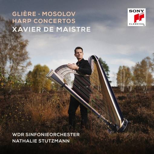 Okładka de Maistre, Xavier & Nathalie Stutzmann & WDR Sinf - Glière, Mosolov: Harp Concertos