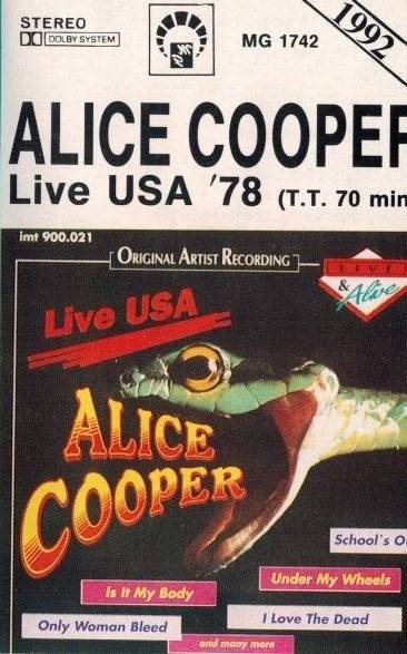 Okładka Alice Cooper - Live USA '78 (MC) [EX]
