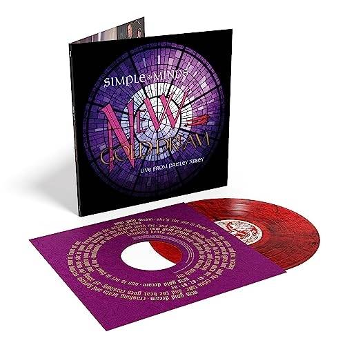 Okładka SIMPLE MINDS - NEW GOLD DREAM - LIVE FROM PAISLEY ABBEY (RED BLACK MARBLED LP)