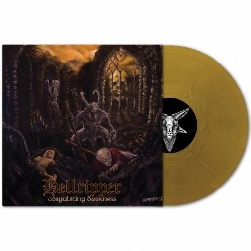 Okładka Hellripper - Coagulating Darkness LP GOLD