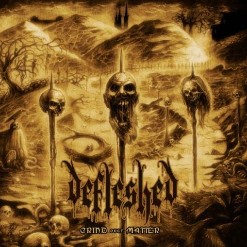 Okładka Defleshed - Grind Over Matter LP BLACK