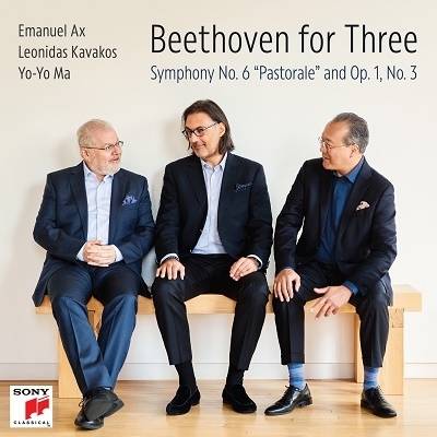 Okładka Emanuel Ax, Leonidas Kavakos, Yo-Yo Ma - Beethoven for Three: Symphony No. 6 "Pastorale" and Op. 1, No. 3