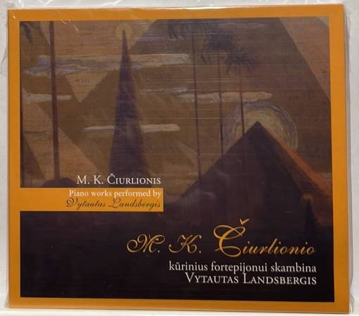 Okładka Mikalojus Konstantinas Čiurlionis - M. K. Čiurlionio Kūrinius Fortepijonui Skambina Vytautas Landsbergis = M. K. Čiurlionis' Piano Works Performed By Vytautas Landsbergis