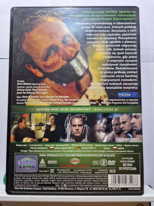 Eksperyment (DVD) [NM]