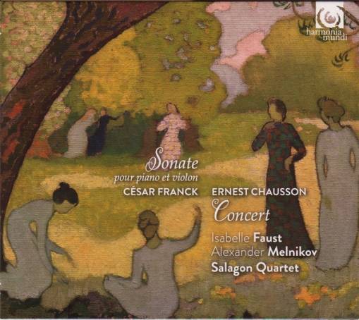 Okładka Chausson Franck - Sonate Pour Piano Et Violon Faust Melnikov Salagon Quartet
