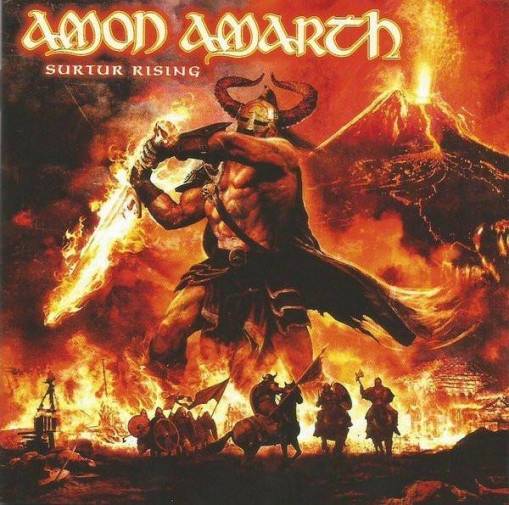 Okładka Amon Amarth - Surtur Rising LP BURGUNDY MARBLED